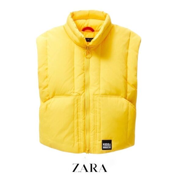 ZARA Kids | Yellow | ALASTAIR MCKIMN PUFFERT VEST - Picture 1 of 5